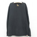 【中古】古着 カーハート Carhartt 長袖Tシャツ キッズ ボーイズ 子供服 コットン クルーネック 丸首 黒 ブラック | 春夏 春物 春服 秋冬 秋物 秋服 女の子 子ども服 こども服 カジュアル ファッション おしゃれ かわいい 3OF