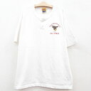 【中古】古着 半袖Tシャツ キッズ ボーイズ 子供服 00年代 00s 鳥 ヘンリーネック 白 ホワイト | 春夏 春物 春服 秋冬 秋物 秋服 女の子 子ども服 こども服 カジュアル ファッション おしゃれ かわいい