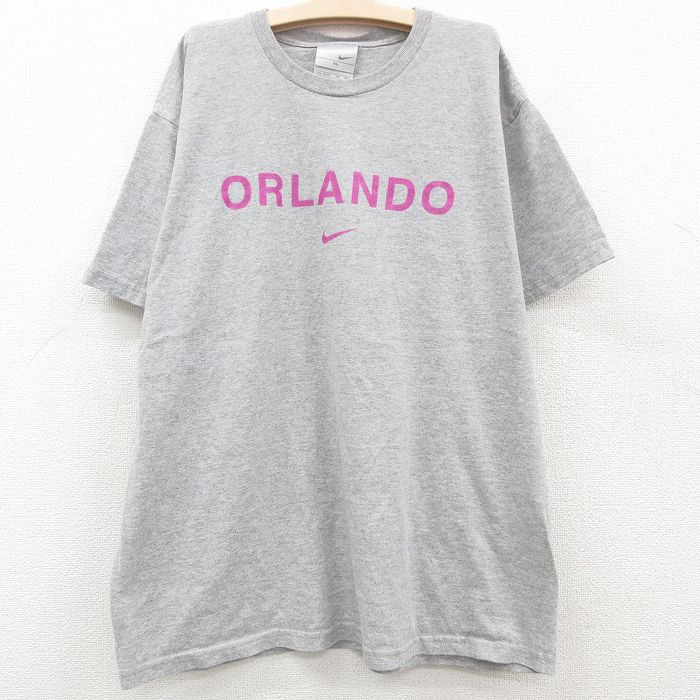 【中古】古着 ナイキ NIKE 半袖 ビンテージ ヴィンテージTシャツ キッズ ボーイズ 子供服 00年代 00s オーランド クルーネック 丸首 グレー 霜降り | 春夏 春物 春服 秋冬 秋物 秋服 女の子 子ども服 こども服 カジュアル ファッション おしゃれ かわいい 2OF