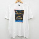 古着 半袖 ビンテージ ヴィンテージTシャツ メンズ 90年代 90s バイヨンヌ クルーネック 丸首 USA製 アメリカ製 白 ホワイト XLサイズ 中古 | 春夏 夏物 夏服 ヴィンテージTシャツ メンズファッション カットソー ティーシャツ ティシャツ メンズTシャツ 半袖T