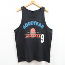 【中古】古着 ビンテージ ヴィンテージ タンクトップ メンズ 90年代 90s GOODTEAR バスケットボール 9 コットン クルーネック 丸首 USA製 ...