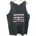 【中古】古着 ビンテージ ヴィンテージ タンクトップ メンズ 90年代 90s JACKSON MEMORIAL コットン クルーネック 丸首 USA製 アメリ...