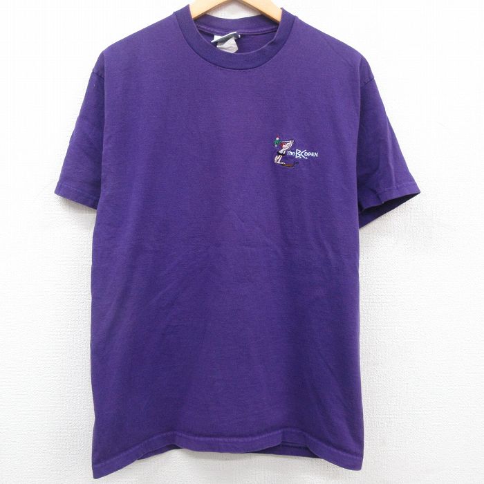 【中古】古着 半袖 ビンテージ ヴィンテージTシャツ メンズ 90年代 90s The B.copen コットン クルーネック 丸首 USA製 アメリカ製 紫 パープル Lサイズ 中古 | 春夏 夏物 夏服 ヴィンテージT…