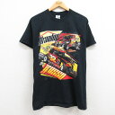 【中古】古着 半袖 ビンテージ ヴィンテージTシャツ メンズ 00年代 00s レーシングカー ブラントングロッソ 企業広告 コットン クルーネック 丸首 黒 ブラック Mサイズ 中古 | 春夏 夏物 夏服 メンズファッション カットソー ティーシャツ ティシャツ メンズTシャツ 半