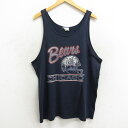 【中古】古着 チャンピオン champion ビンテージ ヴィンテージ タンクトップ メンズ 80年代 80s NFL シカゴベアーズ 大きいサイズ 2L LL...