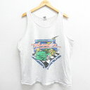 【中古】古着 ビンテージ ヴィンテージ タンクトップ メンズ 90年代 90s 映画 デイズオブサンダー 車 大きいサイズ 2L LL ビッグシルエット ゆった...