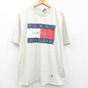 【中古】古着 トミーヒルフィガー TOMMY HILFIGER 半