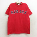 【中古】古着 半袖 ビンテージ ヴィンテージTシャツ キッズ ボーイズ 子供服 00年代 00s MLB ボストンレッドソックス ジョナサンパペルボン 58 コットン クルーネック 丸首 赤 レッド メジャーリーグ ベースボール 野球 【spe】 | 春夏 春物 春服 秋冬 秋物 秋服 女の 3OF