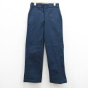 【中古】古着 ディッキーズ Dickies ワークパンツ キッズ ボーイズ 子供服 874 紺 ネイビー | 春夏 春物 春服 秋冬 秋物 秋服 女の子 子ども服 こども服 カジュアル ファッション おしゃれ かわいい