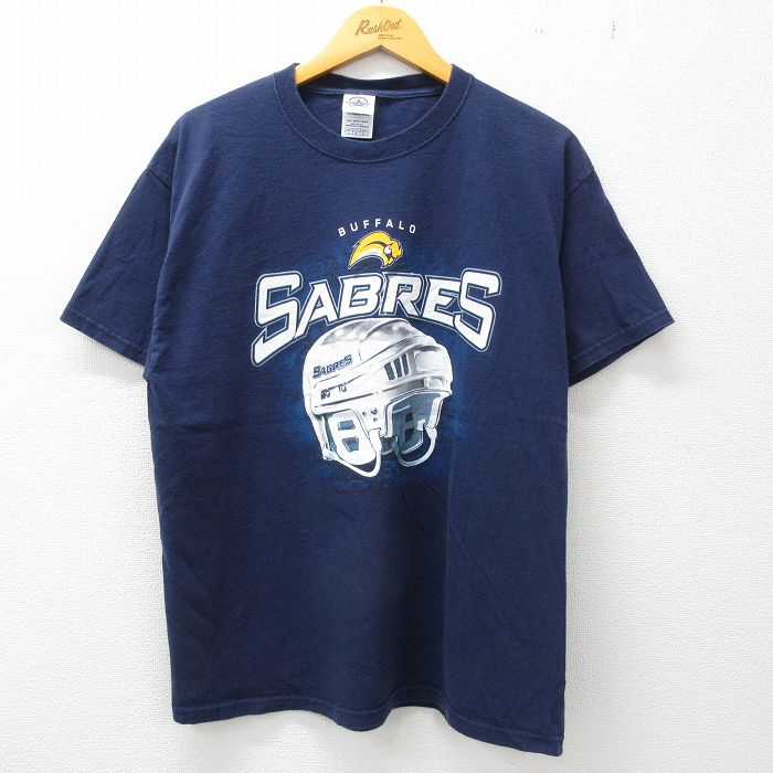 【中古】古着 半袖 ビンテージ ヴィンテージTシャツ メンズ 00年代 00s NHL バッファローセイバーズ コ..