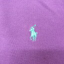 【中古】古着 ラルフローレン Ralph Lauren 半袖 ブランド ポロシャツ キッズ ボーイズ 子供服 90年代 90s ワンポイントロゴ 鹿の子 コットン 紫 パープル | 春夏 春物 春服 秋冬 秋物 秋服 女の子 子ども服 こども服 カジュアル ファッション おしゃれ かわいい 2