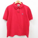 【中古】古着 ナイキ NIKE 半袖シャツ レディース 00年代 00s 鹿の子 コットン 赤 レッド 中古 ブラウス トップス | 春夏 春物 春服 秋冬 秋...