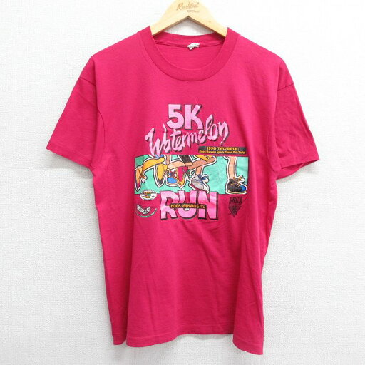 【中古】古着 半袖 ビンテージ ヴィンテージTシャツ メンズ 90年代 90s アーカンソー RUN スイカ クルーネック 丸首 USA製 アメリカ製 濃ピンク Mサイズ 中古 | 春夏 夏物 夏服 ヴィンテージTシャツ メンズファッション カットソー ティーシャツ ティシャツ 【中古】古着 半袖 ビンテージ ヴィンテージTシャツ メンズ 90年代 90s アーカンソー RUN スイカ クルーネック 丸首 USA製 アメリカ製 濃ピンク Mサイズ 中古 | 春夏 夏物 夏服 ヴィンテージTシャツ メンズファッション カットソー ティーシャツ ティシャツ