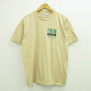 【中古】古着 ヘインズ Hanes 半袖 ビンテージ ヴィンテージTシャツ メンズ 80年代 80s ニューオーリンズ パブリックサービス クルーネック 丸首 USA製 アメリカ製 ベージュ カーキ Lサイズ 中古 春夏 夏物 夏服 ヴィンテージTシャツ メンズファッション カットソー