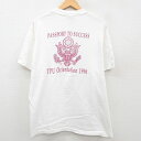 【中古】古着 ヘインズ Hanes 半袖 ビンテージ ヴィンテージTシャツ メンズ 90年代 90s 飛行機 PASSPORT TO SUCCESS 大きいサイズ 2L LL ビッグシルエット ゆったり ビッグサイズ オーバーサイズ コットン クルーネック 丸首 白 ホワイト 【spe】 XLサイズ 中古 春夏