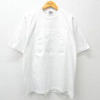 【中古】古着 半袖 ビンテージ ヴィンテージTシャツ メンズ 00年代 00s メキシコ コスメル コットン クルーネック 丸首 白 ホワイト XLサイズ 中古 | 春夏 夏物 夏服 ヴィンテージTシャツ メンズファッション カットソー ティーシャツ ティシャツ メンズTシャツ 半袖T