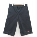 【中古】古着 ディッキーズ Dickies ワーク 7分丈パンツ キッズ ボーイズ 子供服 黒 ブラック | 春夏 春物 春服 秋冬 秋物 秋服 女の子 子ども服 こども服 カジュアル ファッション おしゃれ かわいい 0OF