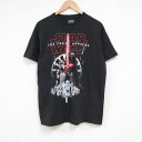 【中古】古着 半袖Tシャツ メンズ スターウォーズ STAR WARS カイロレン コットン クルーネック 丸首 黒 ブラック Lサイズ 中古 中古メンズ半袖プリントキャラクター