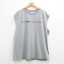 【中古】古着 ビンテージ ヴィンテージ ノースリーブTシャツ メンズ 90年代 90s マイアミ ハリケーン 大きいサイズ 2L LL ビッグシルエット ゆった...