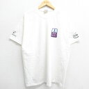 【中古】古着 ヘインズ Hanes 半袖 ビンテージ ヴィンテージTシャツ メンズ 00年代 00s インテル ゲートウェイ WITH 100 クルーネック 丸首 白 ホワイト XLサイズ 中古 | 春夏 夏物 夏服 ヴィ…