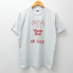 【中古】古着 半袖 ビンテージ ヴィンテージTシャツ メンズ 90年代 90s イースターシールズ RACE クルーネック 丸首 薄グレー 霜降り Lサイズ 中古 | 春夏 夏物 夏服 ヴィンテージTシャツ メンズファッション カットソー ティーシャツ ティシャツ メンズTシャツ 半袖T