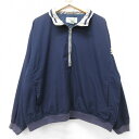 【中古】古着 GEAR 長袖 ハーフジップ トップス メンズ 00年代 00s ゴルフ PGA 大きいサイズ 2L LL ビッグシルエット ゆったり ビッグサイズ オーバーサイズ 紺他 ネイビー XLサイズ 中古 アウター | 春夏 春物 春服 秋冬 秋物 秋服 カジュアル メンズファッ