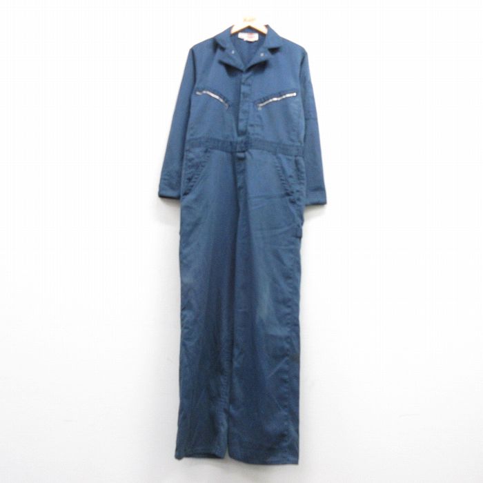 【中古】古着 ディッキーズ Dickies 長袖 ツナギ メンズ 80年代 80s タロン 紺 ネイビー W37 中古 オールインワン ボトムス | 春夏 春..