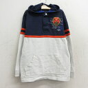 【中古】古着 トミーヒルフィガー TOMMY HILFIGER 長袖 ブランド ラガーシャツパーカー キッズ ボーイズ 子供服 ワンポイントロゴ 白他 ホワイト 春夏 春物 春服 秋冬 秋物 秋服 女の子 子ども服 こども服 カジュアル ファッション おしゃれ かわいい