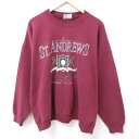 【中古】古着 長袖スウェット メンズ 90年代 90s ゴルフ 大きいサイズ 2L LL ビッグシルエット ゆったり ビッグサイズ オーバーサイズ クルーネック...