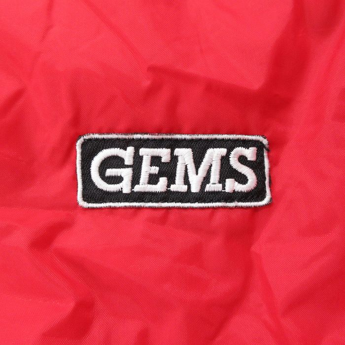 【中古】古着 長袖 ナイロンジャケット メンズ 00年代 00s GEMS 大きいサイズ 2L LL ビッグシルエット ゆったり ビッグサイズ オーバーサイズ ラグラン 赤他 レッド 内側キルティング XLサイズ 中古 アウター ウインドブレーカー | 春夏 春物 春服 秋冬 秋物