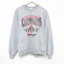 【中古】古着 長袖スウェット メンズ 00年代 00s オハイオ クルーネック 丸首 グレー 霜降り Lサイズ 中古 スエット トレーナー トップス | 春夏 ...