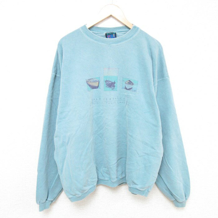【中古】古着 長袖スウェット メンズ 90年代 90s オールドクラシック サウスカロライチャールストン ボ..