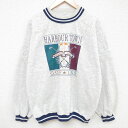 【中古】古着 長袖スウェット メンズ 90年代 90s ゴルフ 大きいサイズ 2L LL ビッグシルエット ゆったり ビッグサイズ オーバーサイズ ラグラン ク...