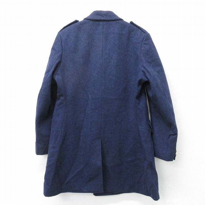 【中古】古着 長袖 ミリタリーコート メンズ 80年代 80s ロング丈 紺 ネイビー Lサイズ 中古 アウター 中古メンズアウターフライトヴィンテージ 5OF