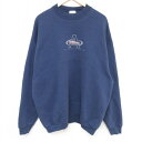 【中古】古着 ウィルソン 長袖スウェット メンズ 90年代 90s 大きいサイズ 2L LL ビッグシルエット ゆったり ビッグサイズ オーバーサイズ クルーネ...