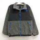 【中古】古着 ノースフェイス THE NORTH FACE 長袖 フリース デナリジャケット キッズ ボーイズ 子供服 ワンポイントロゴ グレー 【spe】 | 春夏 春物 春服 秋冬 秋物 秋服 女の子 子ども服 こども服 カジュアル ファッション おしゃれ かわいい