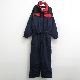 【中古】古着 コロンビア COLUMBIA 長袖 ツナギ キッズ ボーイズ 子供服 00年代 00s テクトナイト ダブルニー リップストップ 紺他 ネイビー | 春夏 春物 春服 秋冬 秋物 秋服 女の子 子ども服 こども服 カジュアル ファッション おしゃれ かわいい