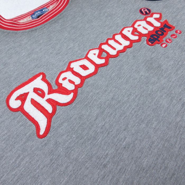 【中古】古着 長袖スウェット メンズ 刺繍 大きいサイズ 2L LL ビッグシルエット ゆったり ビッグサイズ オーバーサイズ ラグラン クルーネック 丸首 グレー 霜降り XLサイズ 中古 スエット トレーナー トップス | 春夏 春物 春服 秋冬 秋物 秋服 メンズファ