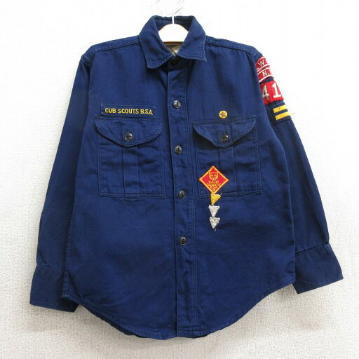 【中古】古着 長袖 ビンテージ ヴィンテージ ボーイスカウトシャツ キッズ ボーイズ 子供服 70年代 70s ワッペン 紺 ネイビー | 春夏 春物 春服 秋冬 秋物 秋服 女の子 子ども服 こども服 カジュアル ファッション おしゃれ かわいい 【中古】古着 長袖 ビンテージ ヴィンテージ ボーイスカウトシャツ キッズ ボーイズ 子供服 70年代 70s ワッペン 紺 ネイビー | 春夏 春物 春服 秋冬 秋物 秋服 女の子 子ども服 こども服 カジュアル ファッション おしゃれ かわいい