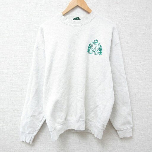 【中古】古着 IZOD 長袖スウェット メンズ 90年代 90s ワンポイントロゴ クルーネック 丸首 USA製 アメリカ製 薄グレー 霜降り XLサイズ 中古 スエット トレーナー トップス | 春夏 春物 春服 秋冬 秋物 秋服 メンズファッション カジュアル おしゃれ ファッ 【中古】古着 IZOD 長袖スウェット メンズ 90年代 90s ワンポイントロゴ クルーネック 丸首 USA製 アメリカ製 薄グレー 霜降り XLサイズ 中古 スエット トレーナー トップス | 春夏 春物 春服 秋冬 秋物 秋服 メンズファッション カジュアル おしゃれ ファッ