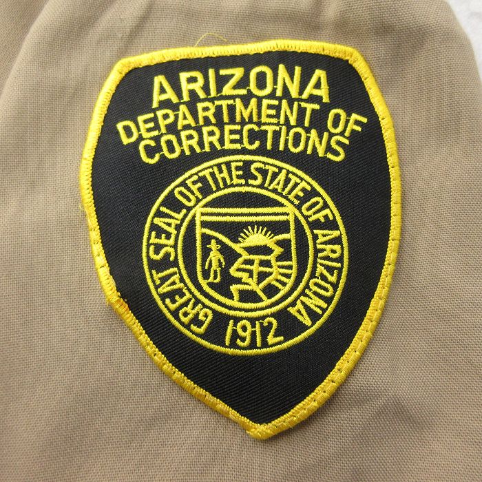 【中古】古着 長袖 ワークシャツ メンズ 90年代 90s アリゾナ ベージュ カーキ Lサイズ 中古 トップス | 春夏 春物 春服 秋冬 秋物 秋服 カジュアルシャツ メンズファッション 長袖シャツ おしゃれ カジュアル