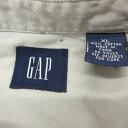 【中古】古着 ギャップ GAP 長袖 ブランドシャツ メンズ 00年代 00s 大きいサイズ 2L LL ビッグシルエット ゆったり ビッグサイズ オーバーサイズ コットン ボタンダウン グレー系 XLサイズ 中古 トップス | 春夏 春物 春服 秋冬 秋物 秋服 カジュアルシャツ メンズフ