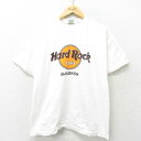 【中古】古着 半袖 ビンテージ ヴィンテージTシャツ メンズ 00年代 00s ハードロックカフェ バンコク コットン クルーネック 丸首 白 ホワイト Lサイズ 中古 春夏 夏物 夏服 ヴィンテージTシャツ メンズファッション カットソー ティーシャツ ティシャツ メンズTシャ