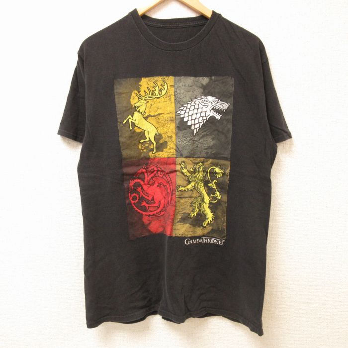 【中古】古着 半袖Tシャツ メンズ ドラマ ゲームオブスロー