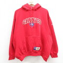 【中古】古着 長袖スウェットパーカー メンズ 00年代 00s NFL ニューヨークジャイアンツ 大きいサイズ 2L LL ビッグシルエット ゆったり ビッグサ...