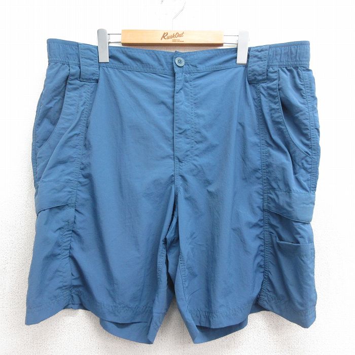 W40★古着 ショート トレーニング パンツ ショーツ メンズ 90年代 90s 大きいサイズ USA製 紺 ネイビー 24apr25 中古 ボトムス 短パン ショーパン 古着通販 W40古着 ショート スウェット カーゴ パンツ ショーツ メンズ