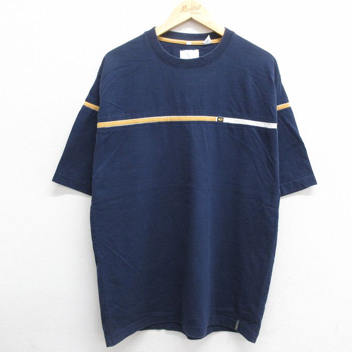 樂天商城 - 【中古】古着 半袖 ビンテージ ヴィンテージTシャツ メンズ 00年代 00s pointzero コットン クルーネック 丸首 紺他 ネイビー XLサイズ 中古 | 春夏 夏物 夏服 ヴィンテージTシャツ メンズファッション カットソー ティーシャツ ティシャツ メンズTシャツ 半