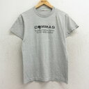 古着 半袖 ビンテージ ヴィンテージTシャツ メンズ 80年代 80s コンマ クルーネック 丸首 グレー 霜降り Sサイズ 小さいサイズ 中古 | 春夏 夏物 夏服 ヴィンテージTシャツ メンズファッション カットソー ティーシャツ ティシャツ メンズTシャツ 半袖Tシャツ