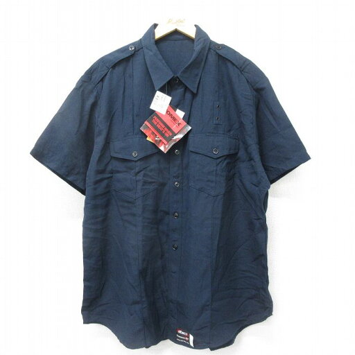 【中古】古着 半袖 ワークシャツ メンズ 00年代 00s デッドストック 大きいサイズ 2L LL ビッグシルエット ゆったり ビッグサイズ オーバーサイズ ロング丈 紺 ネイビー 【spe】 XLサイズ 中古 トップス | 春夏 春物 春服 夏物 夏服 カジュアルシャツ メンズ 5OF 【中古】古着 半袖 ワークシャツ メンズ 00年代 00s デッドストック 大きいサイズ 2L LL ビッグシルエット ゆったり ビッグサイズ オーバーサイズ ロング丈 紺 ネイビー 【spe】 XLサイズ 中古 トップス | 春夏 春物 春服 夏物 夏服 カジュアルシャツ メンズ 5OF