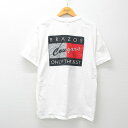 【中古】古着 ヘインズ Hanes 半袖 ビンテージ ヴィンテージTシャツ メンズ 00年代 00s クーガーズ コットン クルーネック 丸首 白 ホワイト XLサイズ 中古 | 春夏 夏物 夏服 ヴィンテージTシャツ メンズファッション カットソー ティーシャツ ティシャツ メ 5OF